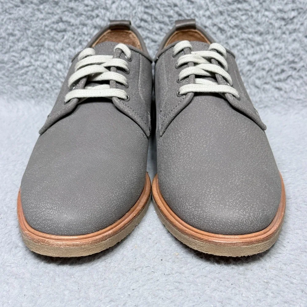 Warfield & Grand‎ Carson Mens Size 8.5 Low Top Oxford Shoes Gray Leather 120801